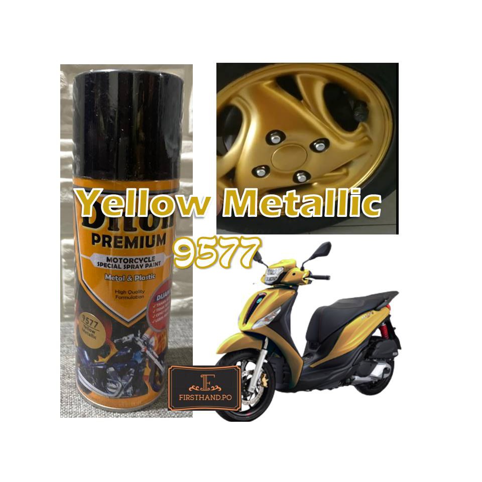 Cat Pilox Diton Premium Yellow Metallic 9577 400cc kuning metalik