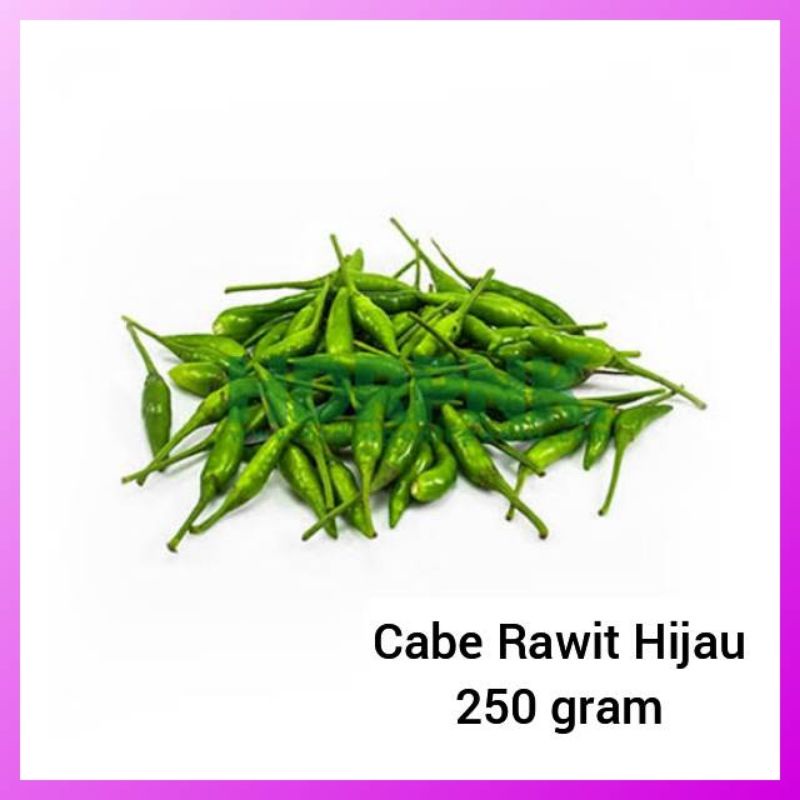 

Cabai rawit hijau 250gram