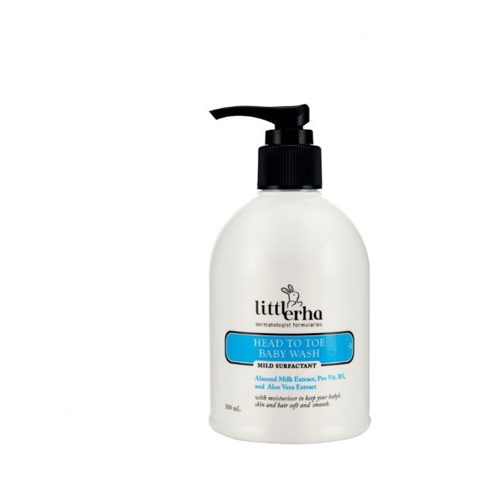 ERHA Sabun Shampoo Bayi Anak LITTLERHA Head to Toe Baby Wash / BPOM