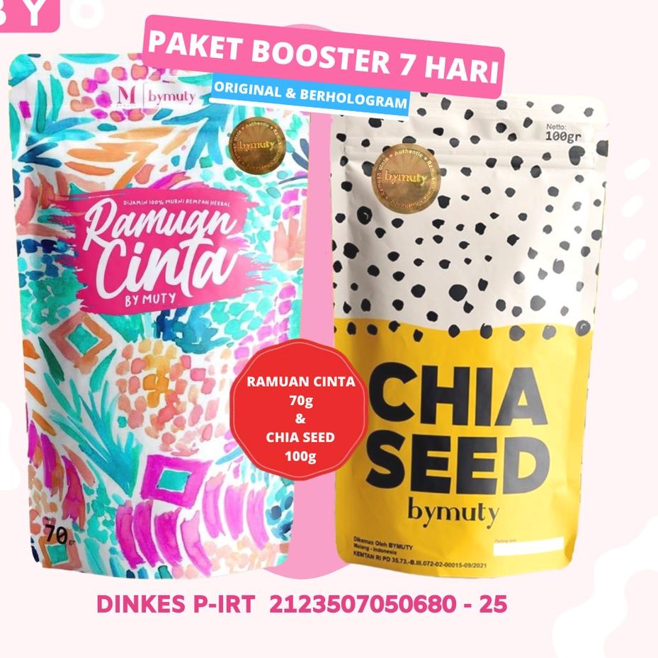 

[KODE F78TV] RAMUAN CINTA BY MUTY - Paket Booster (PEMULA) 70gr [AGEN RESMI]