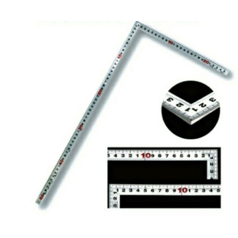

penggaris Siku L 25 x 50 CM SHINWA ORI JEPANG