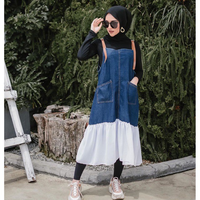 OVERALL JEANS | CLOW OVERALL JEANS WASH | RIRI OVERALL JEANS | OVERALL MIDI | OVERALL JEANS WANITA