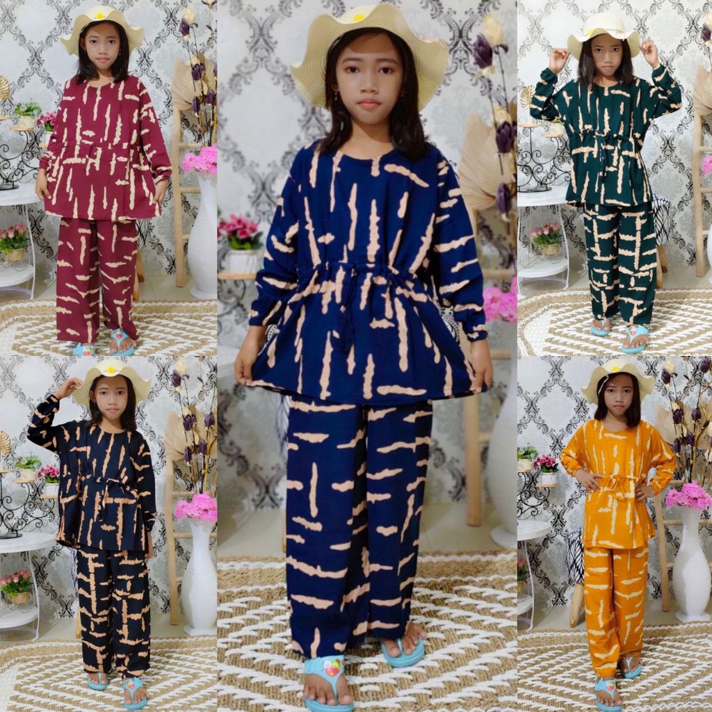 Daster Arab Setelan Elsa Anak Baju Anak Perempuan One Set Anak