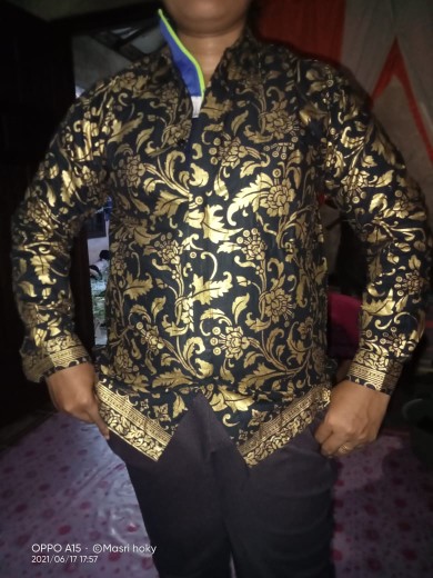 New Arrival Distro Batik Pria Bordir Sogan Hrb026 Batikaf Notoarto Batik Ipnu-ippnu Hem Pria Bel