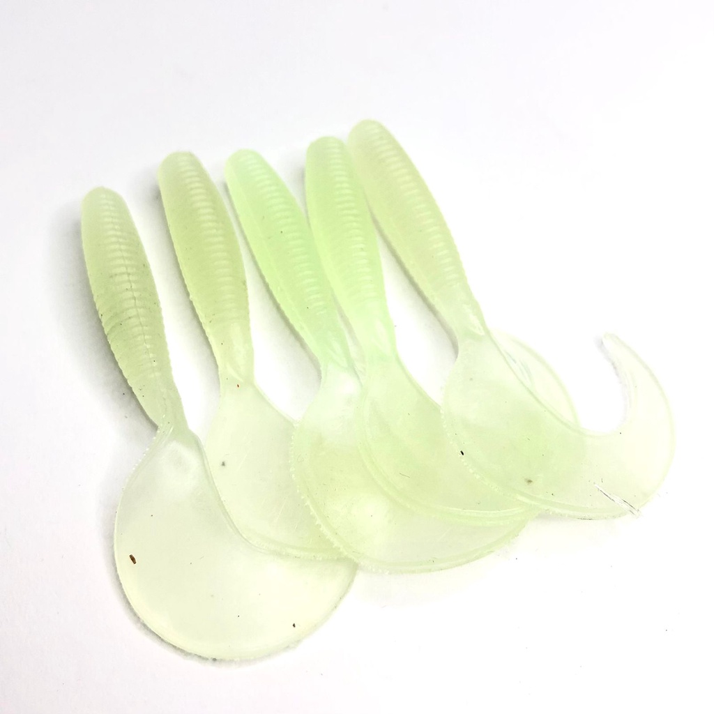 Softlure Umpan Casting Karet Lembut Glow In the Dark