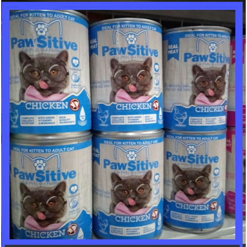 Pewsitive Kaleng 380gr |  Wetfood kucing Chicken