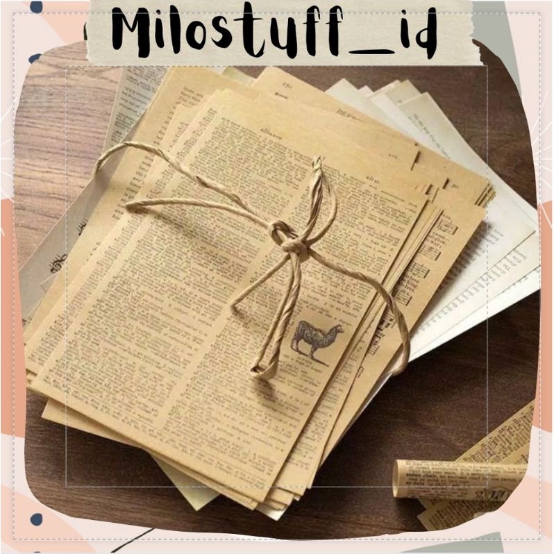 

[MILOSTUFF_ID] Vintage Paper Book For Decoration Scarpbook--MS0142