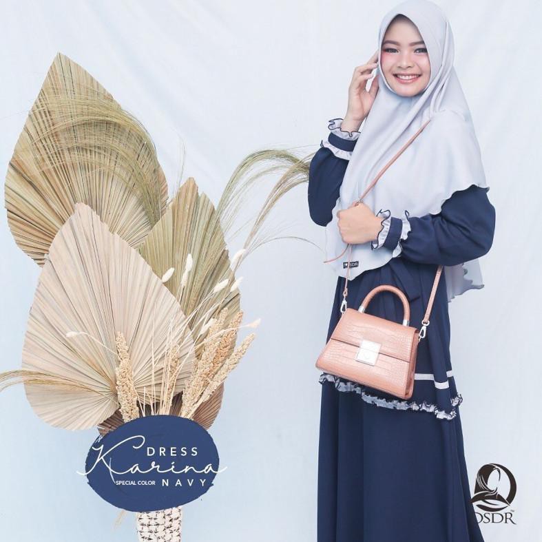 [KODE 1561] karina dress by DSDR gamis kekinian dan fashionable