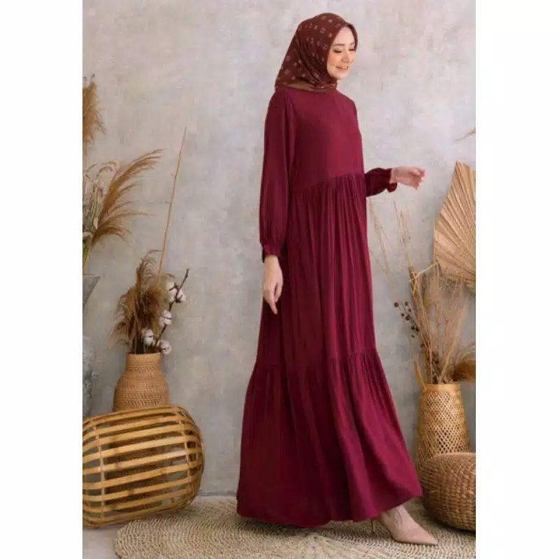 GAMIS WANITA DEWASA JUMBO///GAMIS BUSUI PREMIUM MOTIF POLOS BUSUI