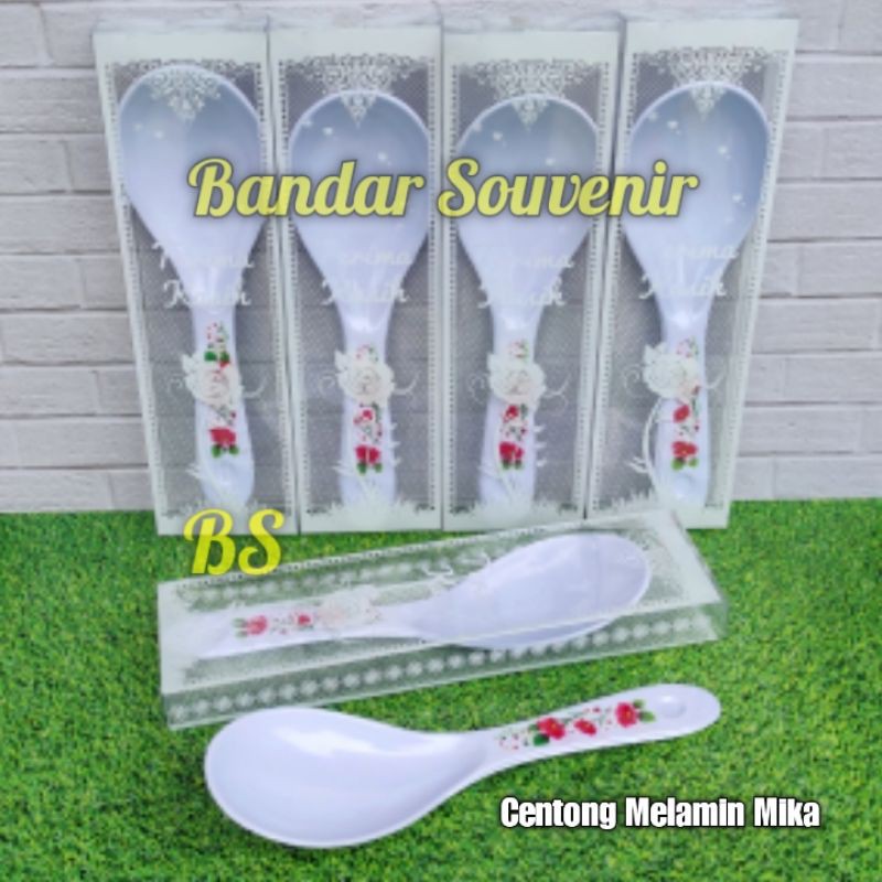 Souvenir Centong Melamin Sudah Dibungkus Box Mika