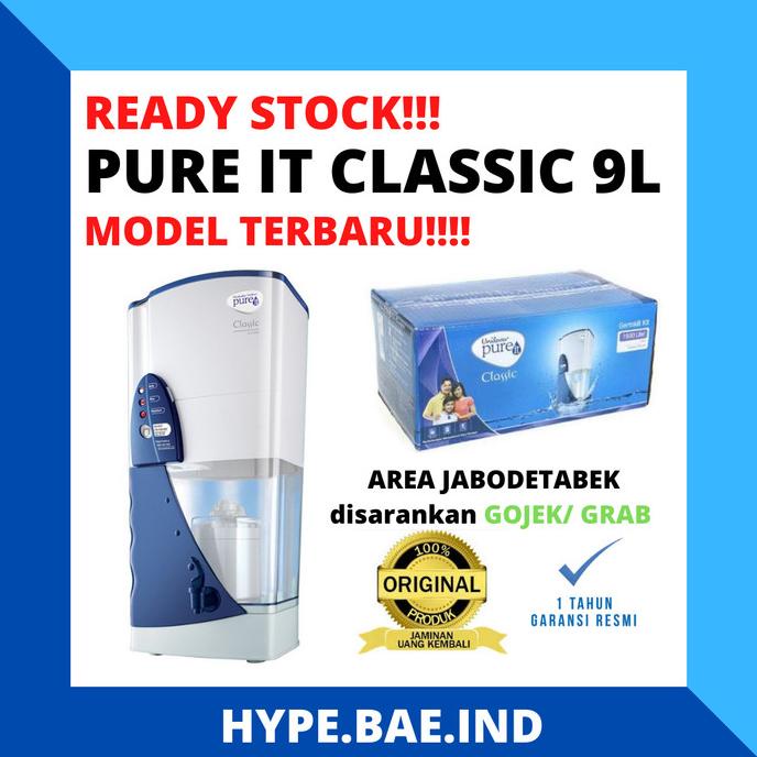 Waterpurifier Pure it 9L MESIN Pure it classic 9L MODELBARU BERGARANSi