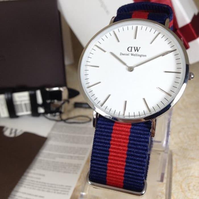 Jam Tangan Dw Danie Wellington Classic Oxford Silver White Ori Murah Original