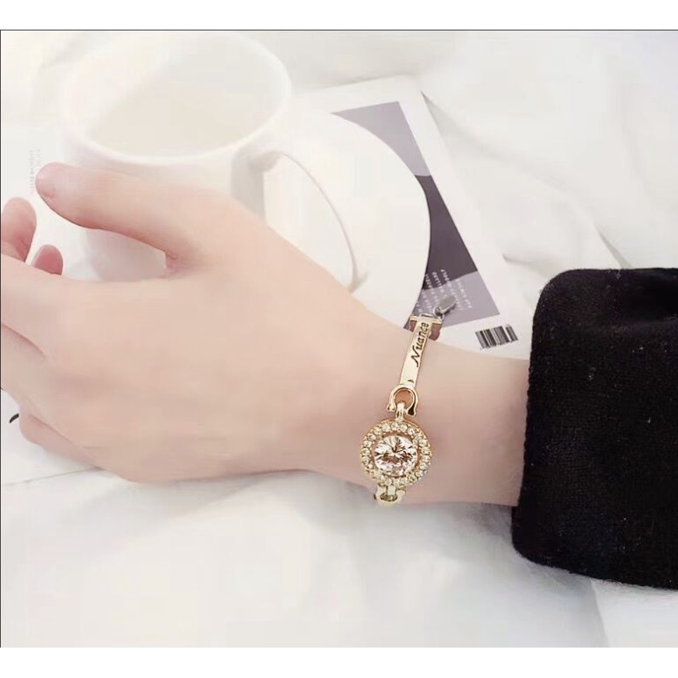 Gelang Tangan Wanita satu mata NUANSE Berlian Imitasi Korea Fashion Elegan Women Bracelet Jewelry