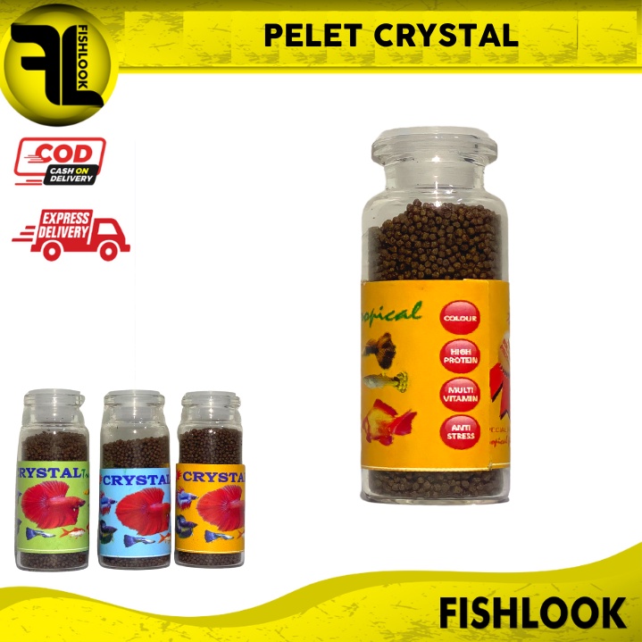 Makanan Ikan Cupang Crystal Tropical / Pelet Cupang Tropical