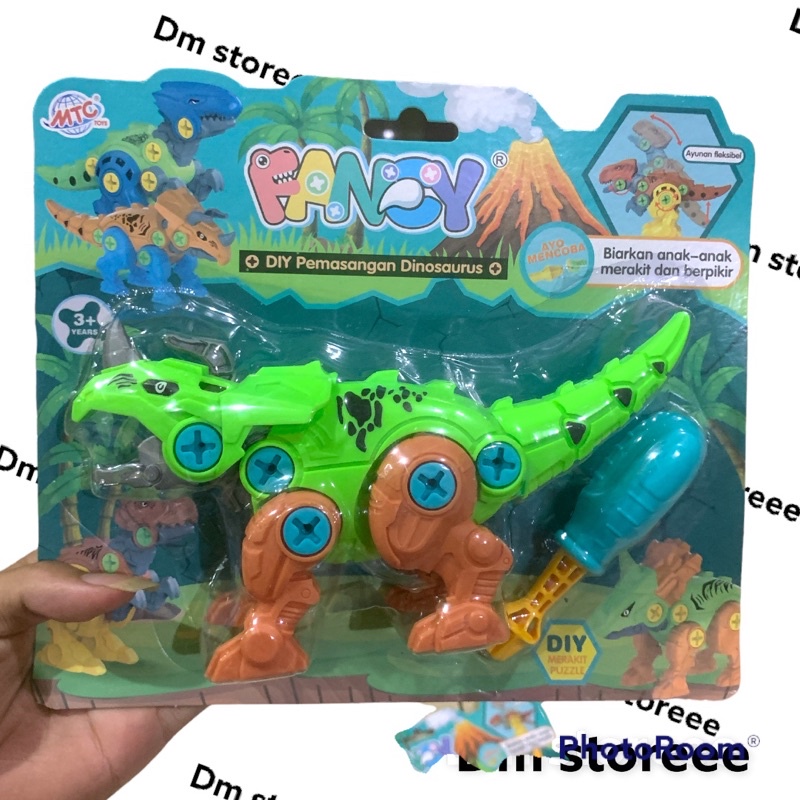 mainan diy dinosaurus rakit obeng besar / mainan dinosaurus fancy / robot dinosaurus / mainan anak murah
