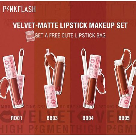 Pinkflash Lipcream Silky Velvet Matte Pinkflash Lip Cream Pinkflash Lipstik Pinkflash Lipstick Pinkflash Lip Velvet Pinkflash Lipstick Pink Flash