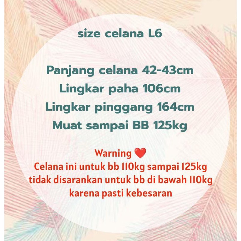 Celana pendek jumbo (MUAT SAMPAI BB 130KG)