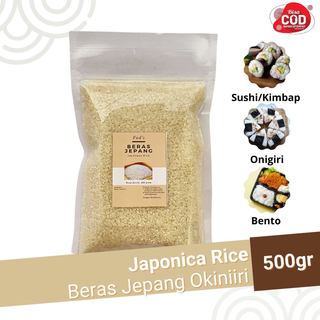 Beras Jepang Okiniiri 500gram - Beras Sushi