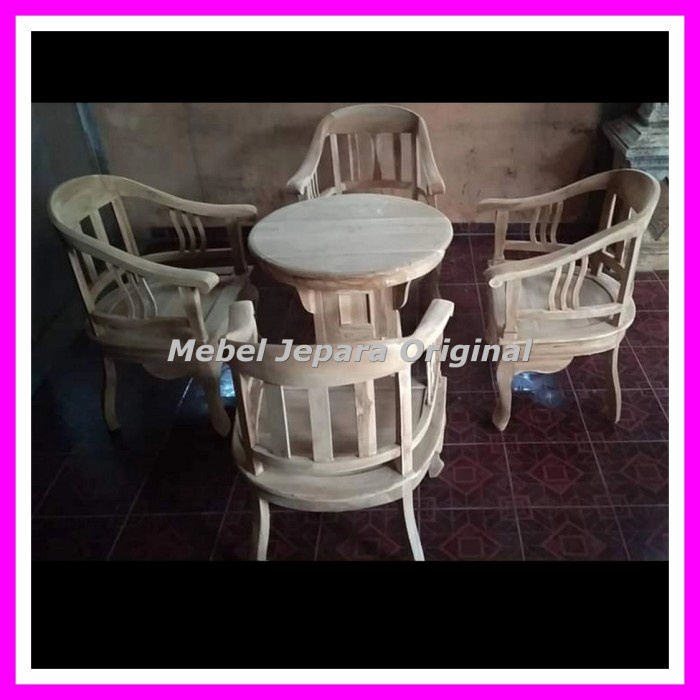 Kursi Tamu Teras Ukir Jati - Kursi Ukir Jepara Mebel Jati Mentahan Murah