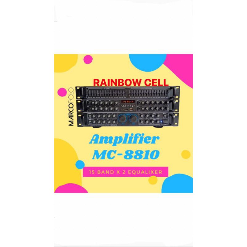 POWER AMPLIFIER KARAOKE MARCOPOLO MC 8810 MC 8810 MC 8810 USB