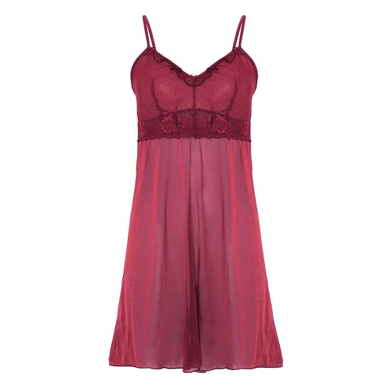 Glena by Christine Sexy Lingerie - Maroon