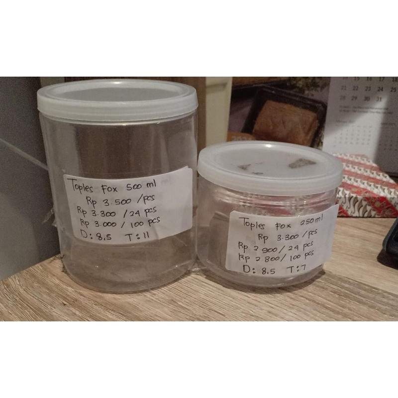toples fox 500 ML/toples plastik fox/toples fox/toples plastik/toples plastik 500 ml