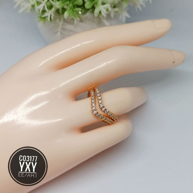 Cincin Yaxiya Fuji Double Layer C03177