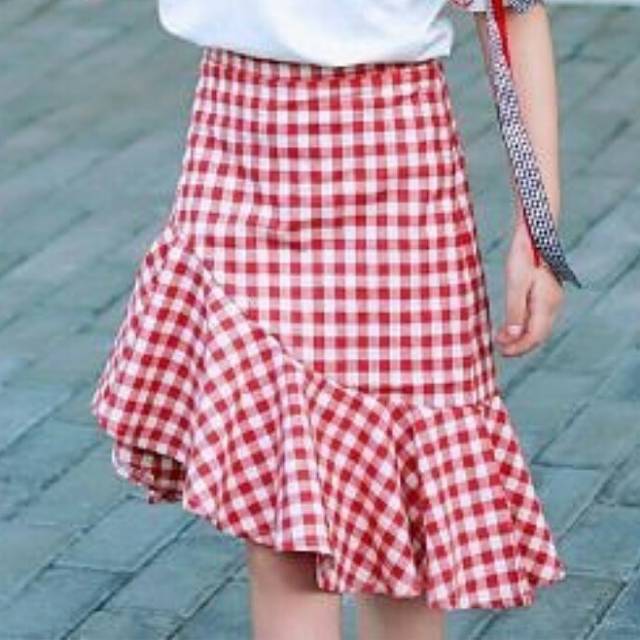 Rok anak layer panjang frill skirt