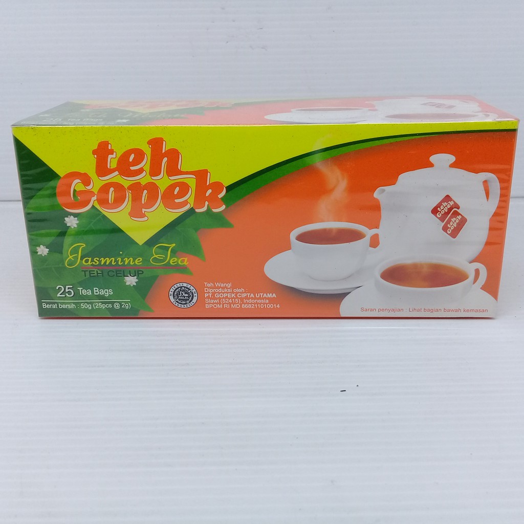 

Teh Gopek Jasmine Tea Teh Celup isi 25 Tea Bags @2 gram x 25