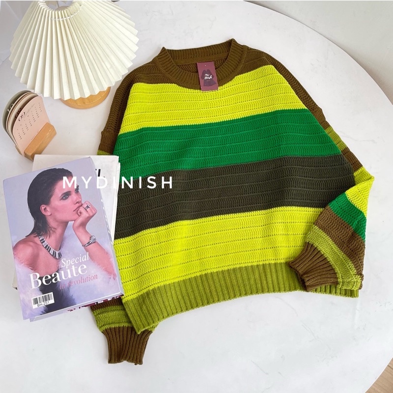 Ozila Stripe Blouse - Atasan Bloyse Wanita Terbaru