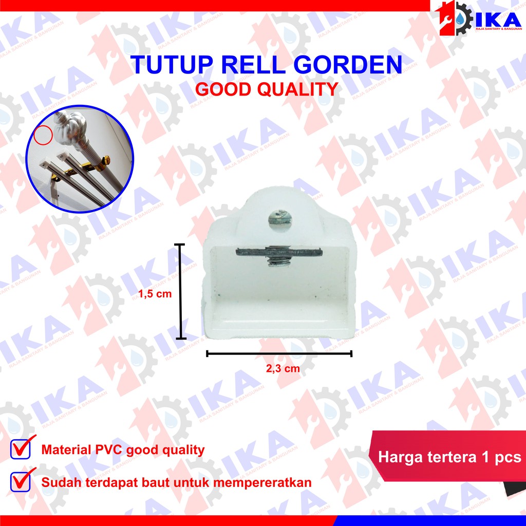 Tutup Rel / Rell / Rail / Batang Gorden Kotak / Oval Aluminium