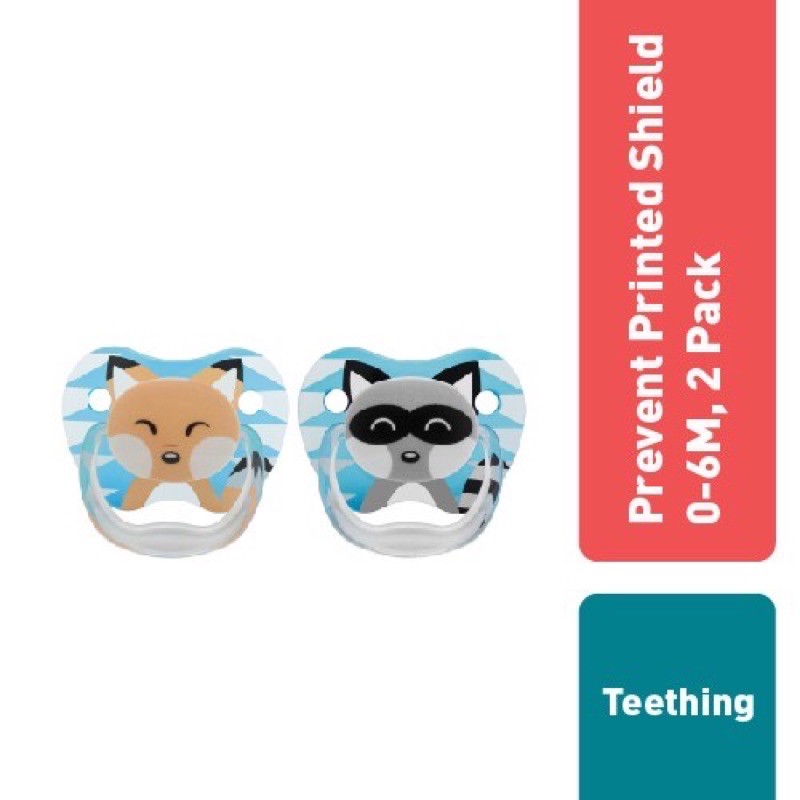 Dr Brown’s Prevent Pacifier Stage 1 (0-6M) Boy Animal - Empeng Bayi Tahap 1 isi 2pcs