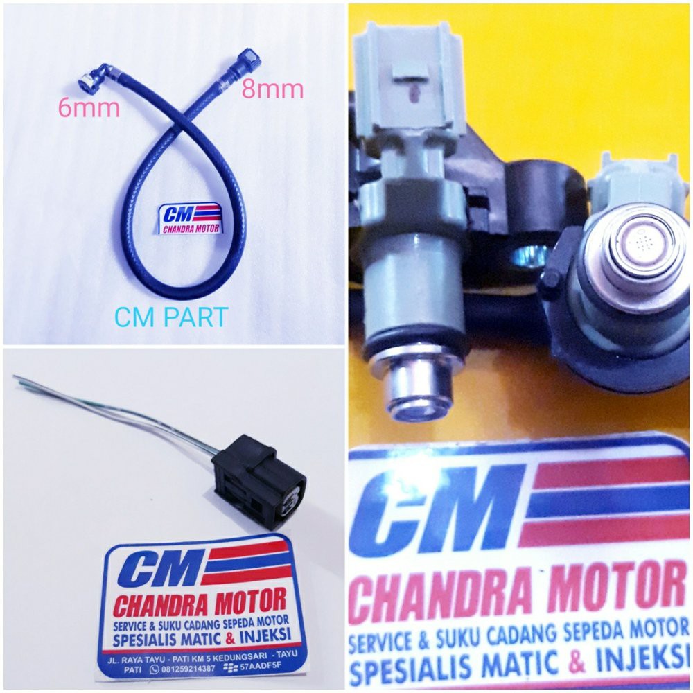 BARU injektor vixion old 12 hole set - paket injektor racing vixion la