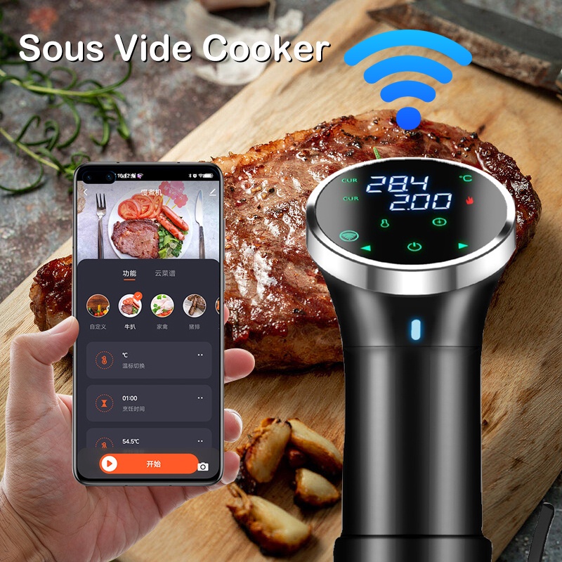 Sous Vide Wifi  - Vacuum Slow Food Cooker 1100W Temperatur Akurat dengan