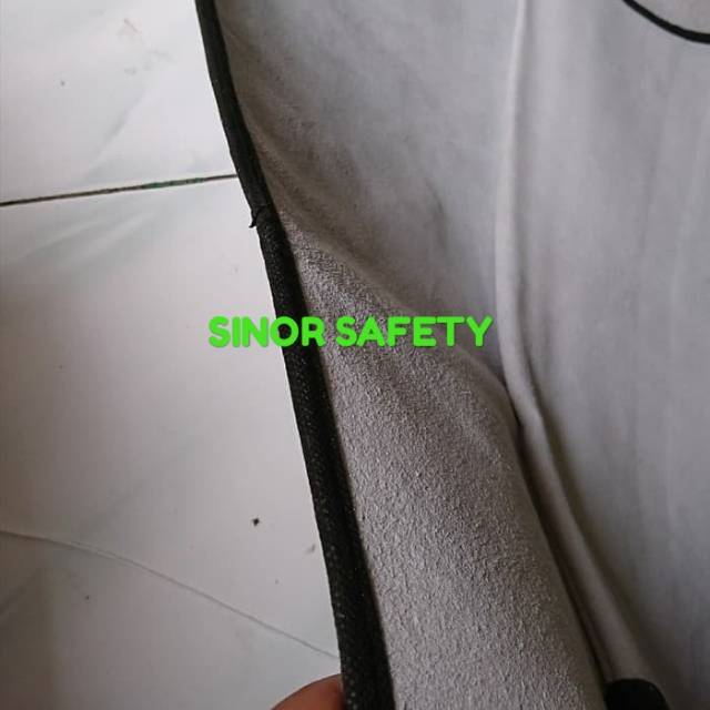 Apron LAS Dada Kulit Sapi Asli Tebal Tanpa Pelindung Tangan