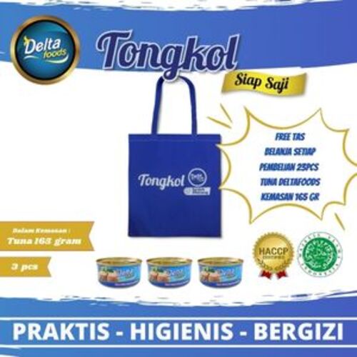 

Deltafoods - Ikan Tuna Dengan Minyak Kanola DeltaFoods Bundling 3 Free Totebag