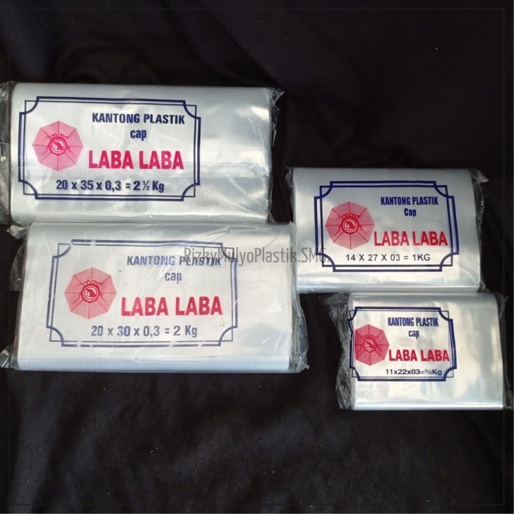 Plastik PP / Plastik Bening / Plastik Laba Laba / Plastik Cap Laba Laba 0.3
