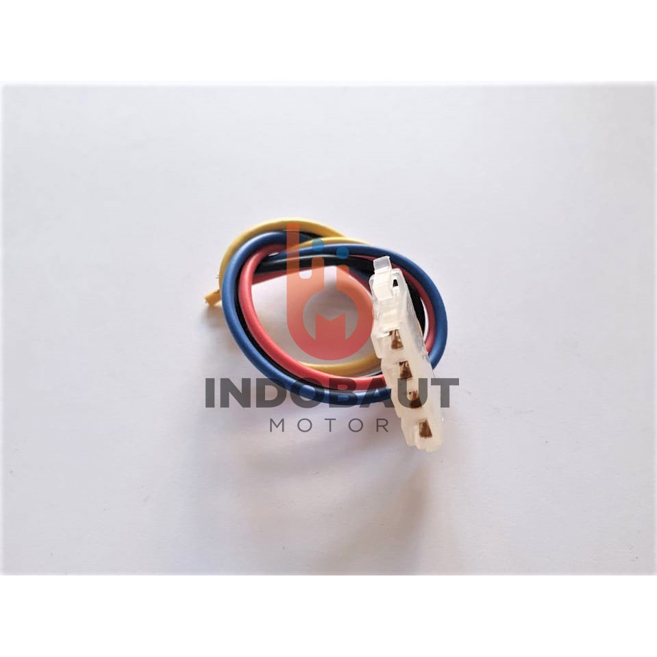 Soket 4 Kabel Fitting Lampu Tombol Starter Klakson Dim