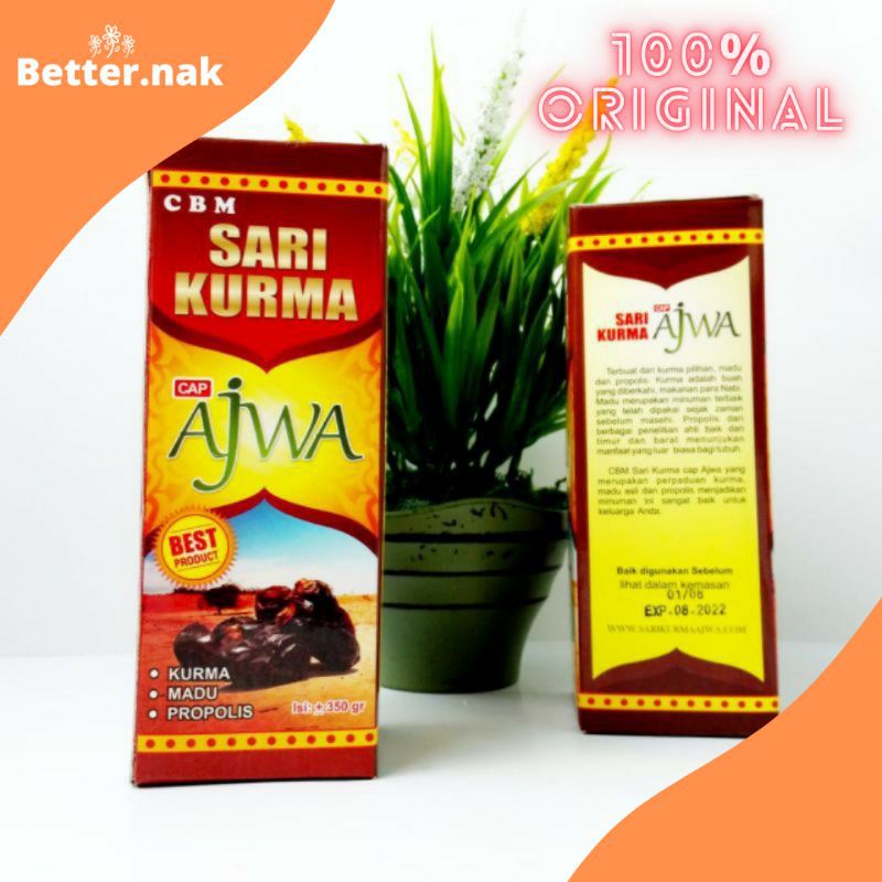 

Sari Kurma Cap Ajwa CBM 350 Gr 100% Original