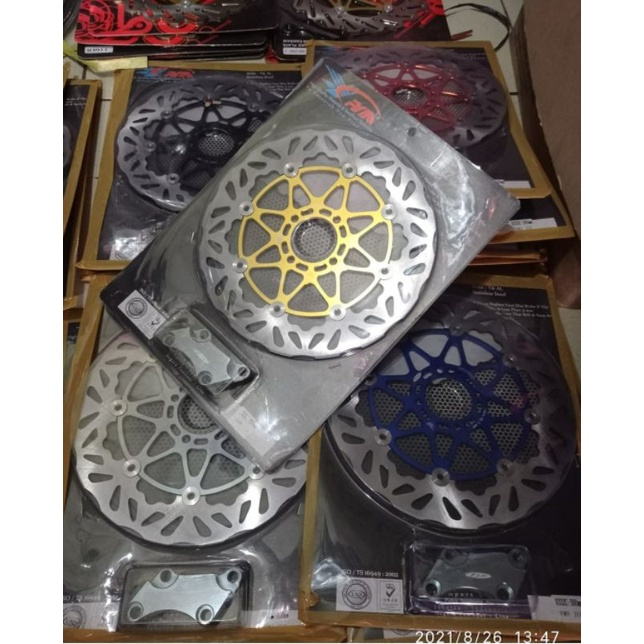 disc piringan cakram PSM 300mm jupiter jupiterZ orange hitam biru merah gold silver fizr nouvo vega