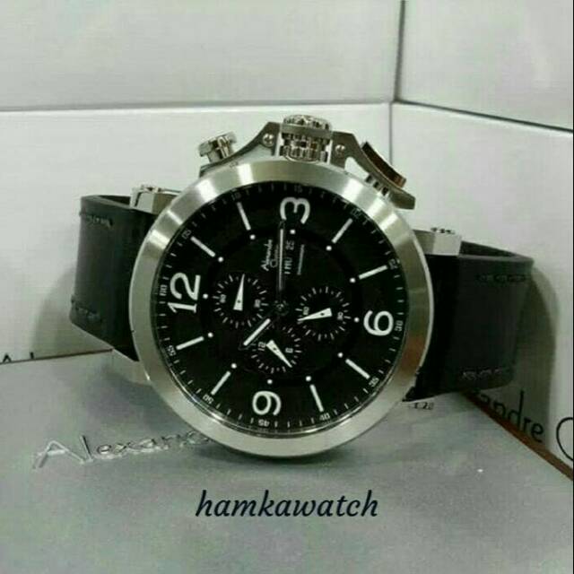 jam tangan pria Alexander cristie Original ac6281 silver