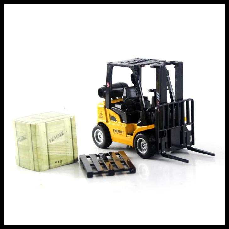 Jual Diecast Miniatur Mainan Mobil Alat Berat Metal Forklift