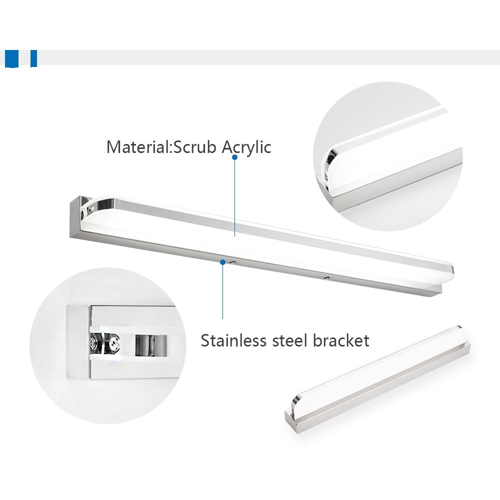 Lampu Dinding LED Bar Cermin Wastafel Kamar Mandi Toilet Minimalis Meja Rias Make Up Wall Lamp Baca 