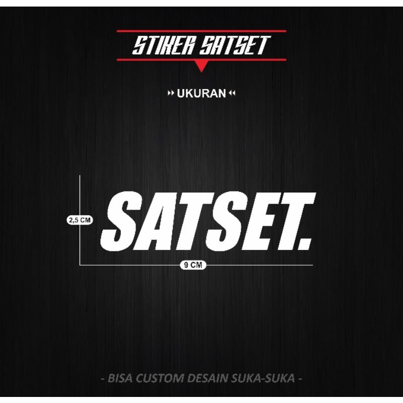 

Stiker Viral SATSET v.1
