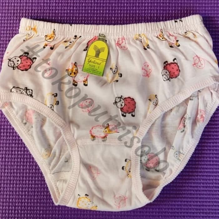 CD Anak Perempuan Yutind/ Celana Dalam Anak Perempuan Yutind/ CD Anak Perempuan Yutind Sablon Bordir