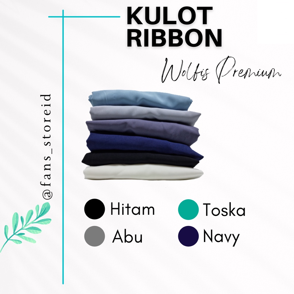 KULOT RIBBON PREMIUM HIGHWAIST KOREAN STYLE