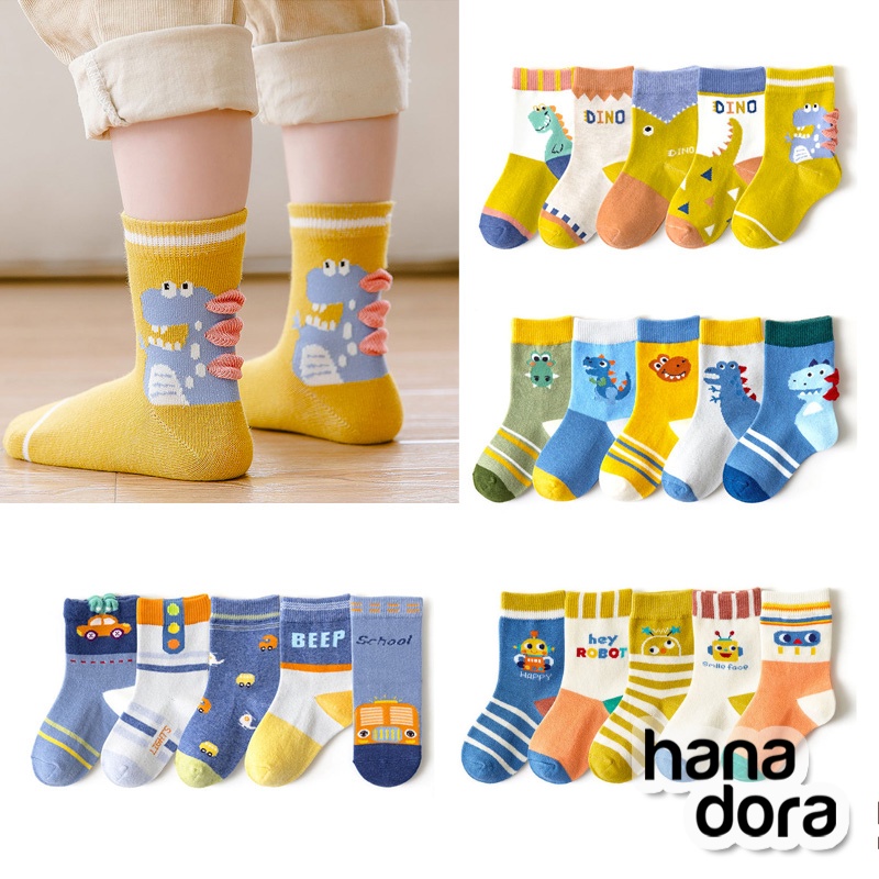 Kaos Kaki Set 5pcs - Baby Kids Socks