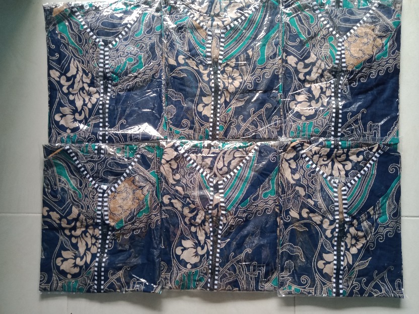 New Arrival Distro Batik Pria Bordir Sogan Hrb026 Batikaf Notoarto Batik Ipnu-ippnu Hem Pria  Bw 035