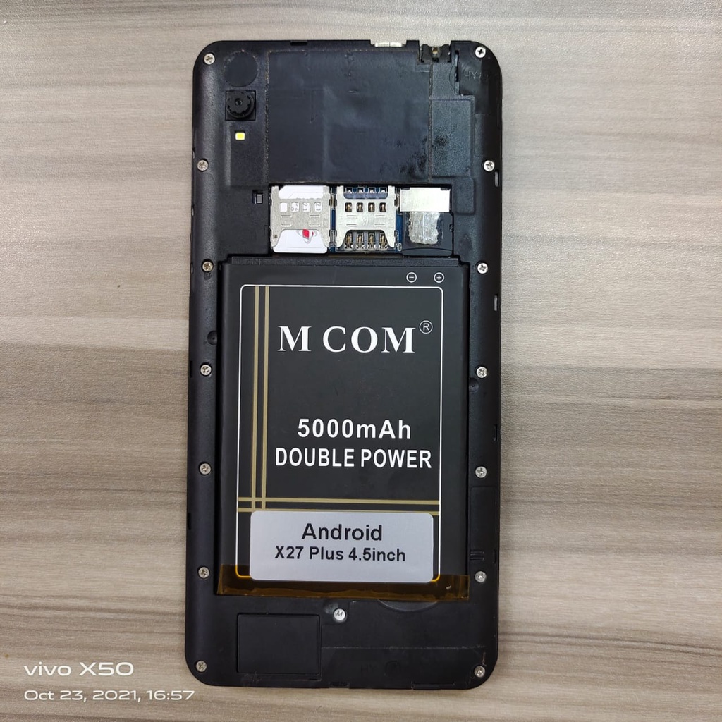 [5000mah] - Baterai MCOM ANDROID x27 PLUS 4'5INCH - ORIGINAL Baterai Batrai Batre Batere Battery Bat