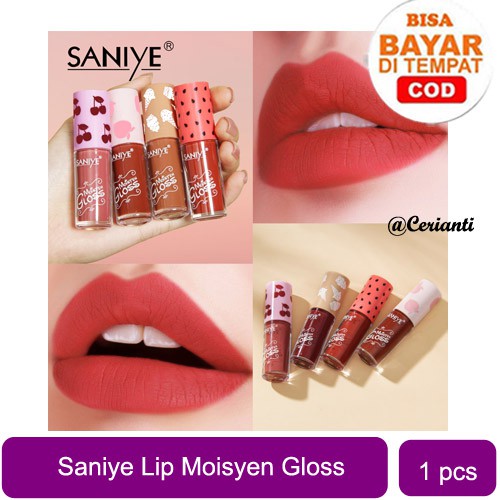 Saniye 8 Warna Matte Lip Tint Tahan Air Kosmetik_Lynn Design